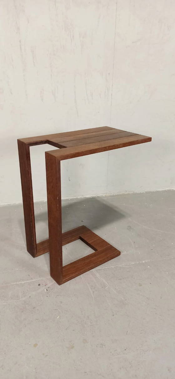 Image 1 of Mesa auxiliar de madera maciza mesa de sofá