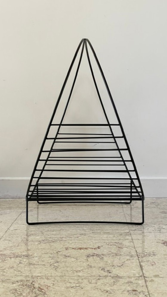 Vintage Magazine Rack Log Holder – Metal (photo 18 of 44)