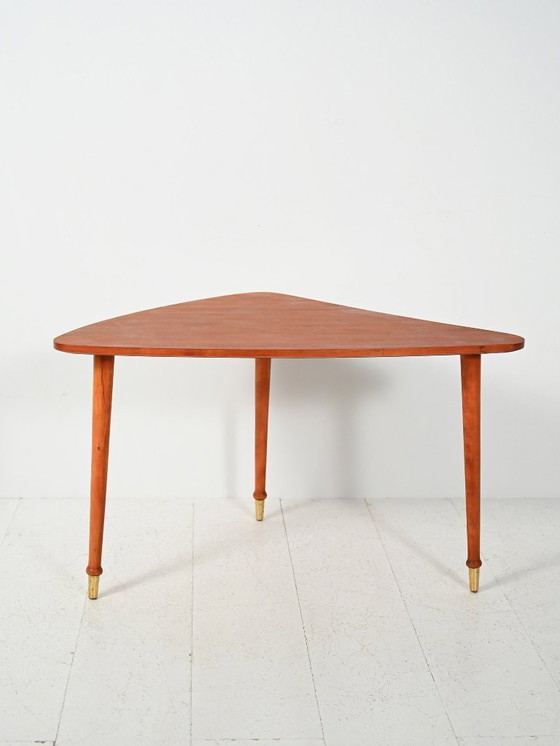 Image 1 of Scandinavian triangular coffee table from the Sixties