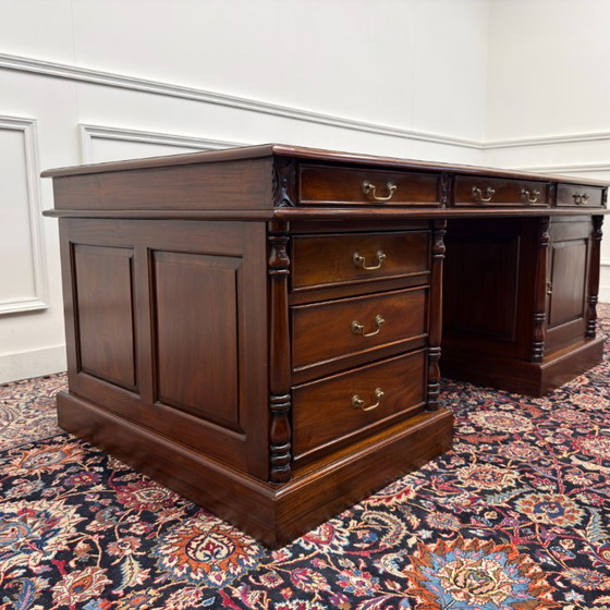 Grande Scrivania Classica Inglese – Scrivanie, Leather, Wood (photo 5 of 21)