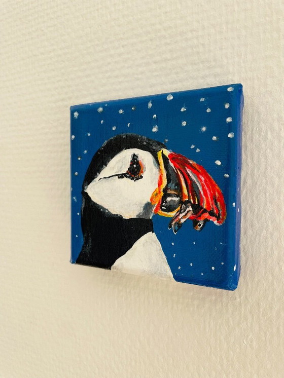 Image 1 of portrait of a puffin
