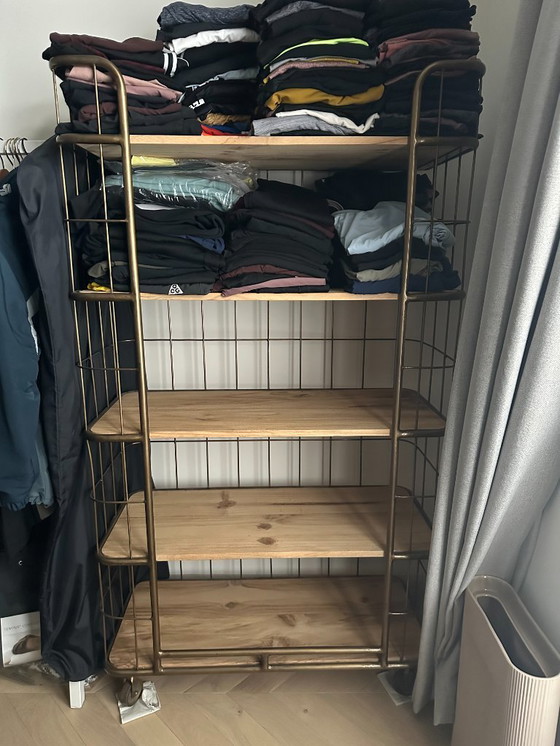 Image 1 of Bakkerskast Large Brass Trolley