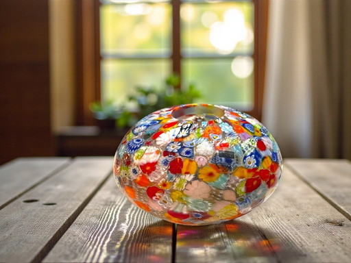 Murano DOGI Millifiori Vase made in Italy.  Real Murano not reproduction