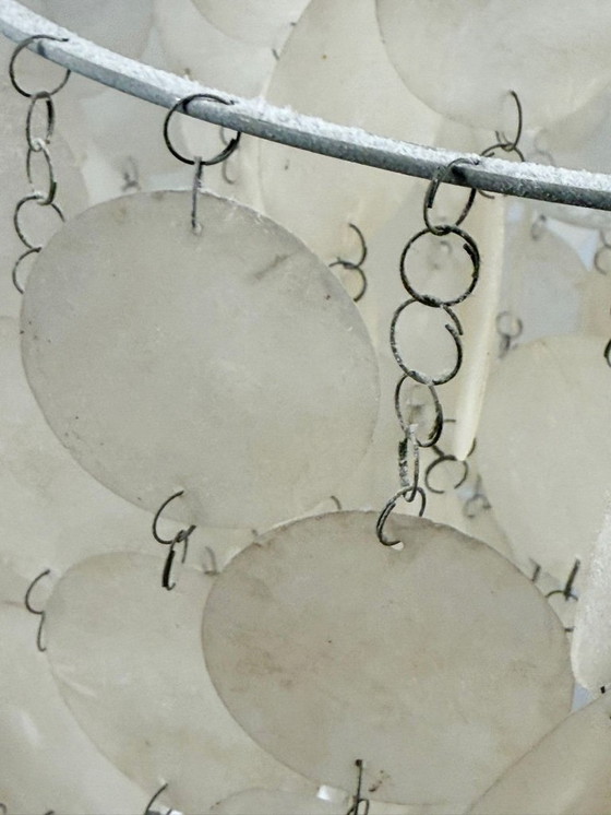 Image 1 of Pendelleuchte/Deckenlampe von Verner Panton, Muschel, Modell:'Fun', 1960er Jahre