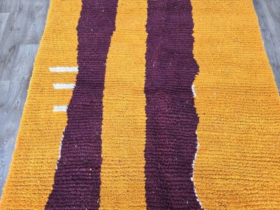 Image 1 of Traditioneel handgemaakt vloerkleed van puur wol met kleurrijke patronen, 150/250 cm