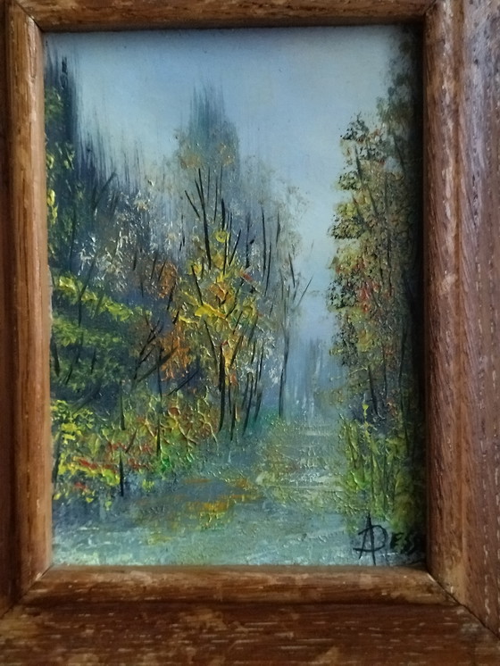 Image 1 of Petit tableau style impressionniste 