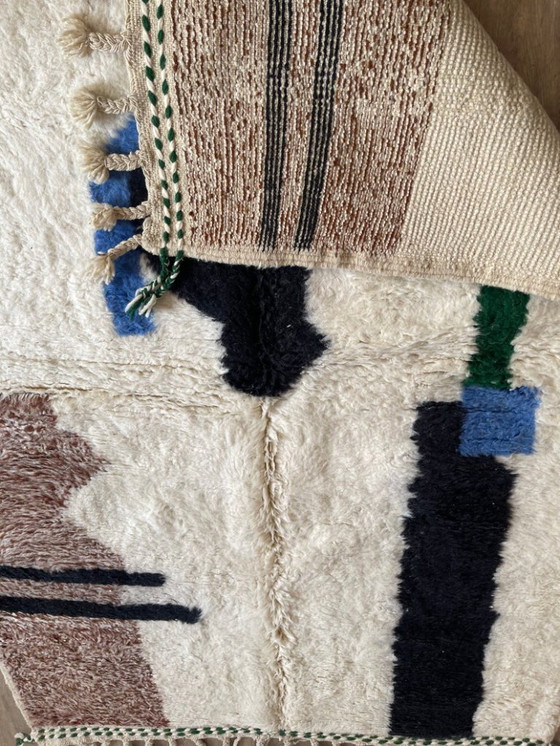 Image 1 of Tapis Beni Ouarain en laine authentique 250cmx150cm