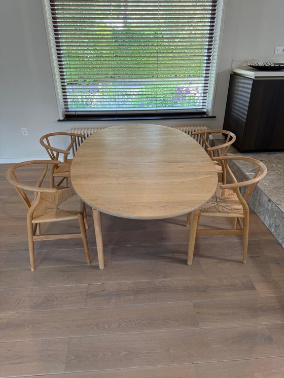 Image 1 of Carl Hansen & Son dining table with chairs