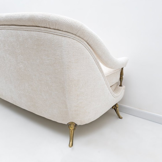 Image 1 of Sofá y dos sillones de estilo Art Déco francés, década de 1950.