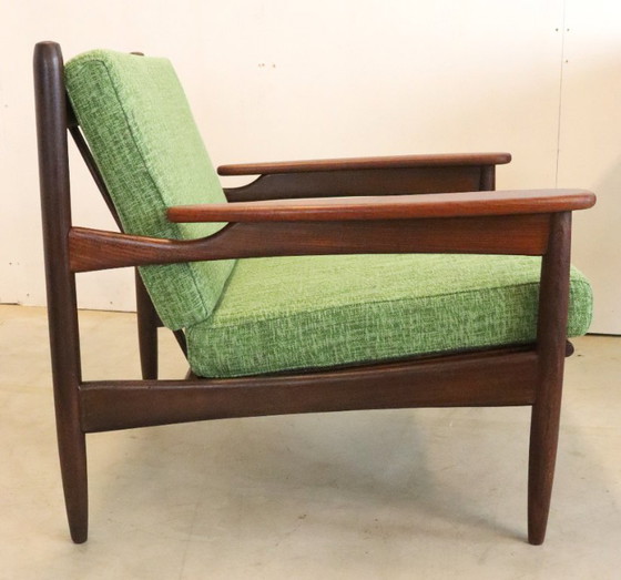 Image 1 of Vintage fauteuil stoel nieuw gestoffeerd 'Rozendaal' 