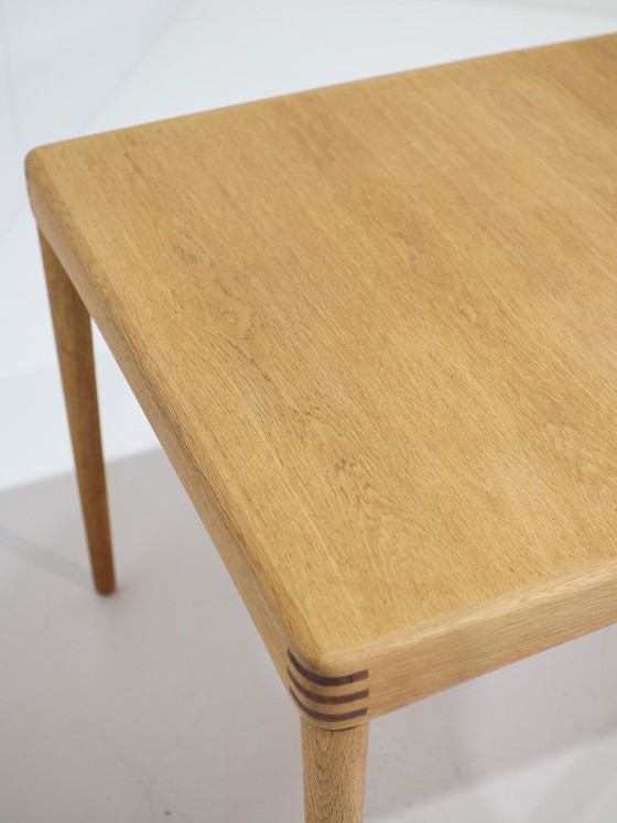 Uitschuifbare eettafel H.W. Klein Bramin eiken Deens 1960s, Hout, Bruin, Scandinavian (foto 9 van 14)