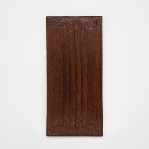 Pannello gotico intagliato in quercia del XVI secolo, Belgio