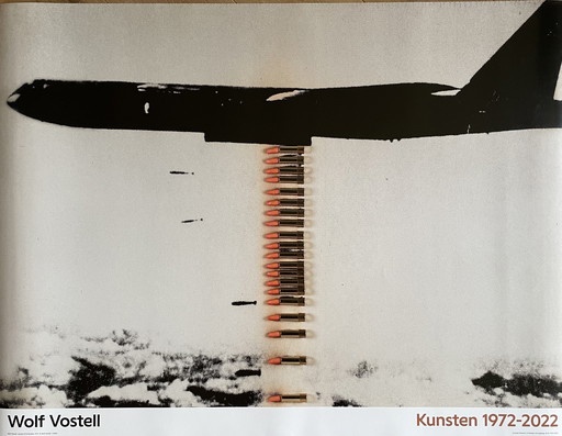 Wolf Vostell (1932-1998), Liostick B52 Bomber, 1971, affiche d'exposition, Copyright Voatell/Visda