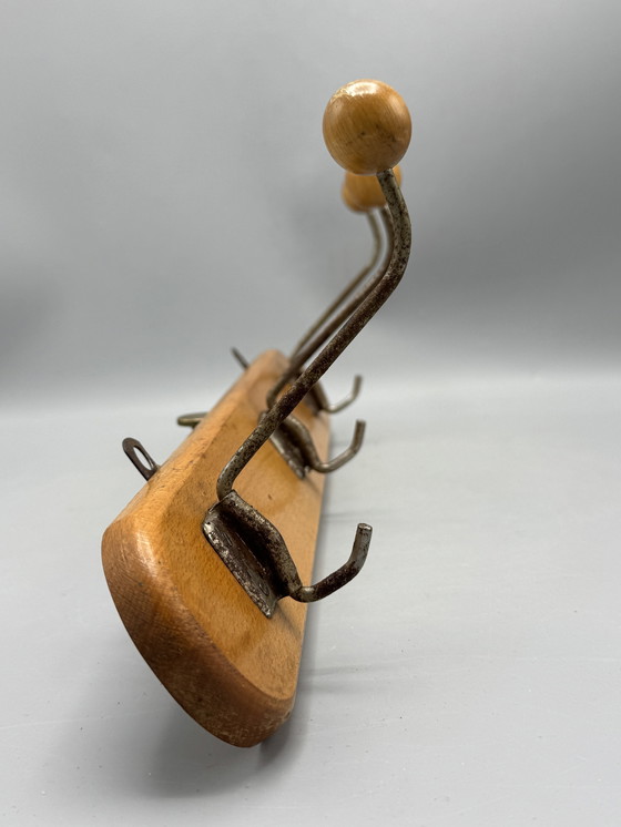 Image 1 of Retro Mid - Century Coat Rack - Authentic & Characterful