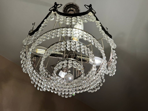 Elegant crystal chandelier