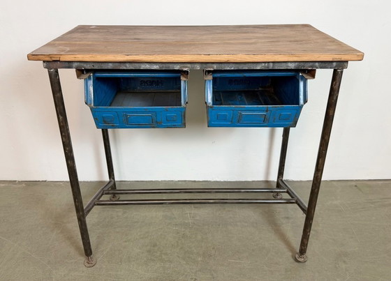 Image 1 of Vintage Industrial Worktable, 1960s