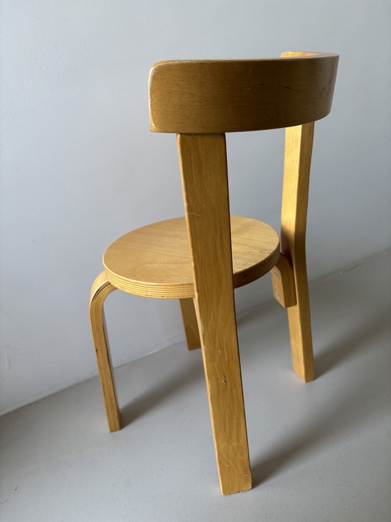 Sedia per bambini vintage scandinava modello 68 in compensato e betulla attribuita ad Alvar Aalto per Artek (photo 4 of 7)