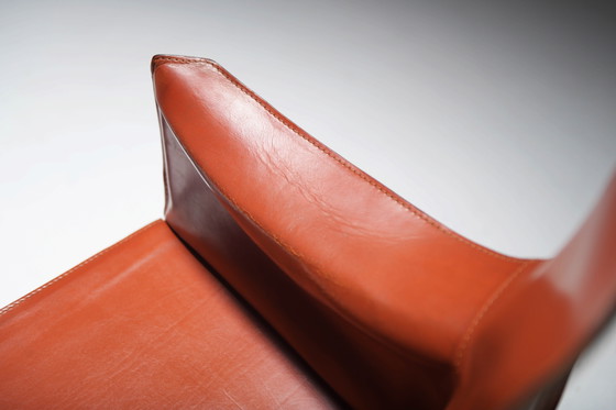 Image 1 of Poltrone Cab 413 (2) in pelle di Mario Bellini per Cassina.