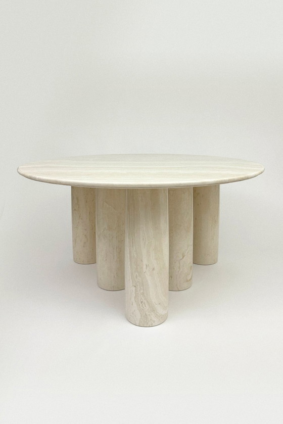 Image 1 of 🏛️ Icône du design : L'extraordinaire table à manger « Il Colonnato » de Mario Bellini pour Cassina (1977)