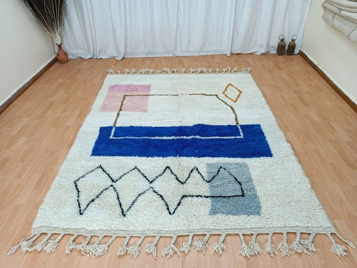 Tapis Beni Ouarain en laine authentique 250cmx200cm