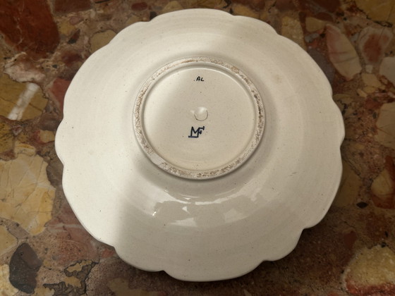 Image 1 of Ciotola vuota tascabile in ceramica Devres con motivi cesellati e dipinti a mano - vintage