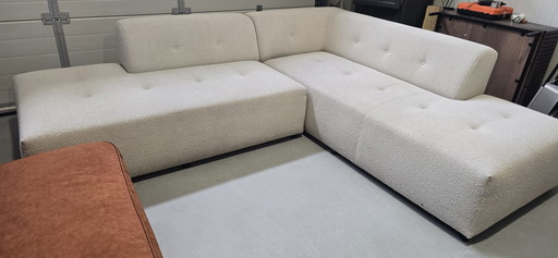 Montel flex boucle/teddy fabric white