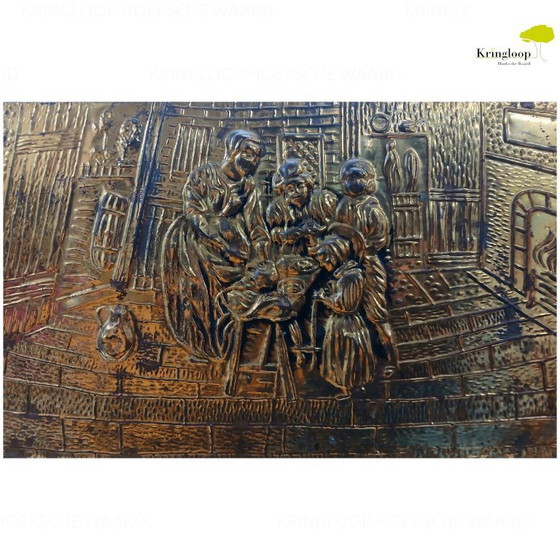 Image 1 of Antiker Zeitschriftenständer mit Bronzedruck