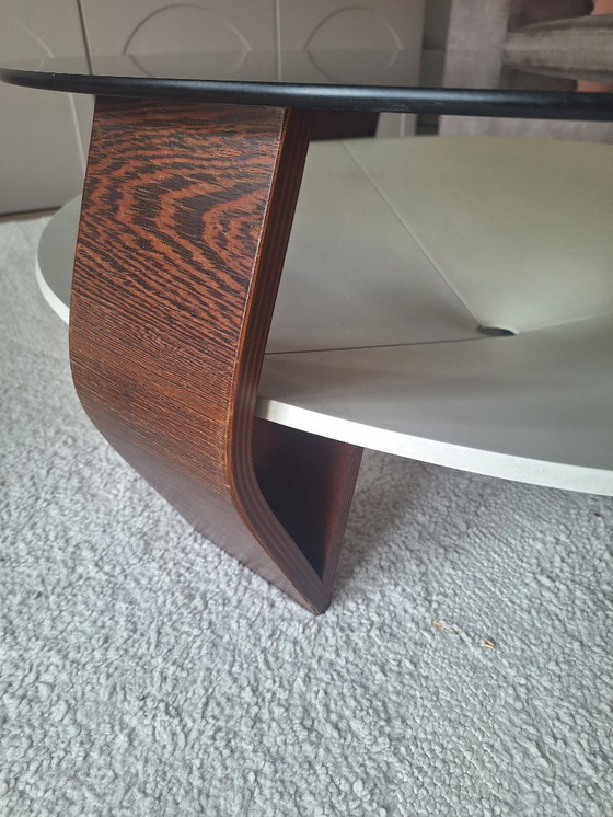 Image 1 of Vintage salontafel gerookt glas
