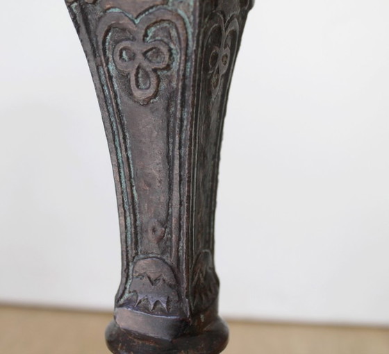 Image 1 of Candelabro antiguo de bronce estilo Luis XVI (siglo XVIII)