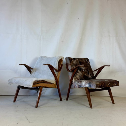 Pair of Czechoslovakian Tatra Armchairs, 1960s
