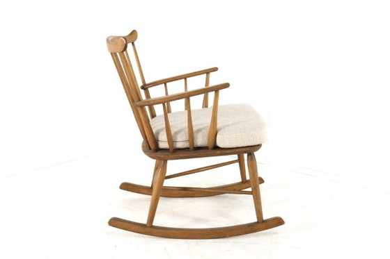 Image 1 of Børge Mogensen for FDB Møbler rocking chair armchair vintage