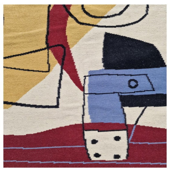 Le Corbusier UNESCO 1962 Handgewebter Wandteppich | Textilkunst | 200 × 300 cm (79 × 118 Zoll) (photo 8 of 13)