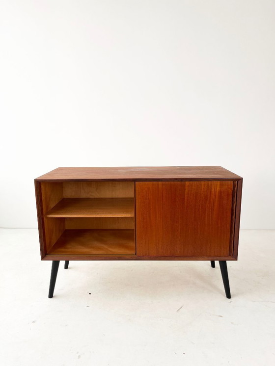 Image 1 of Mobiletto scorrevole in teak vintage