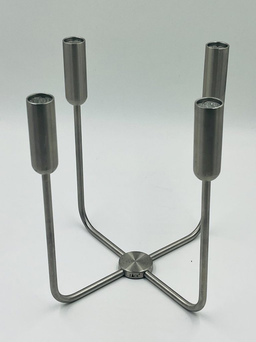 Lampadario minimalista ZACK in acciaio spazzolato