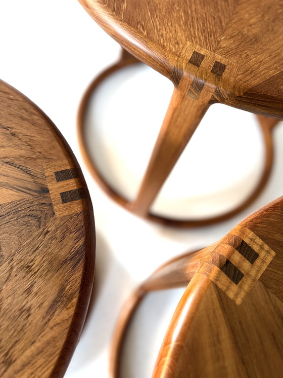 Image 1 of Vintage Danish teak mimiset coffee table '70