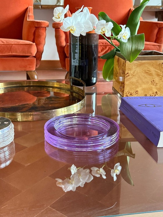 Space Age "Onde" Series Crystal Ashtray, Sergio Asti, Arnolfo Di Cambio Italy Ca. 1970 – Bowls, Glass (photo 6 of 12)