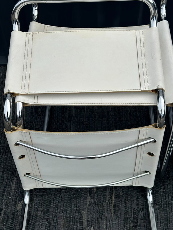 Mart Stam S 33 Chairs – Dining chairs, Chrome, Leather (photo 15 of 24)