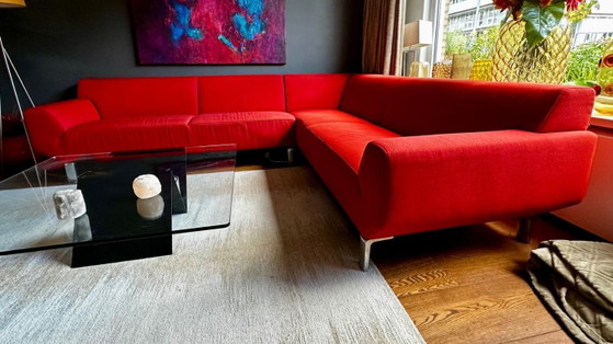 Rotes Pode Ecksofa, Wolle (Foto 2 von 6)