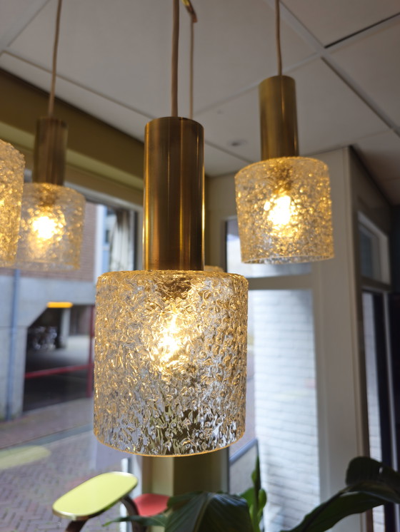 Image 1 of Lampada a sospensione a cascata vintage, lampada da soffitto in ottone