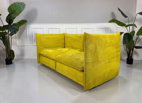 Image 1 of Vitra Mariposa Gelb Designer Sofa 2,5 Sitzer Couch