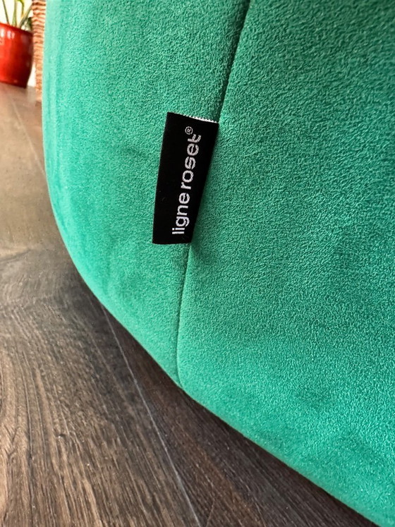 Image 1 of Pouf pouf Ligne Roset blu verde petrolio