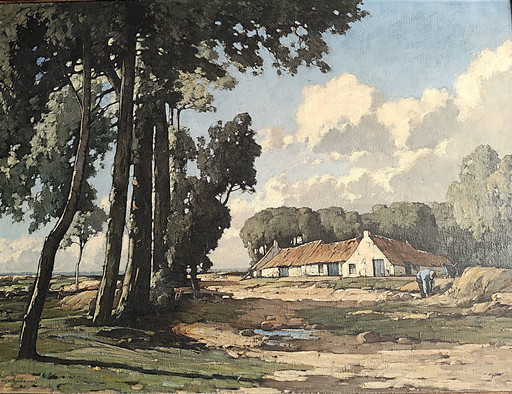 5 Paintings Oil on Canvas, Period 1930-1950