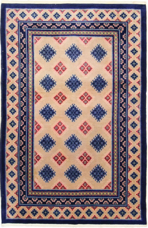 Original Hand-Knotted Old Chinese Peking Art Modern Rug 180 x 115 cm