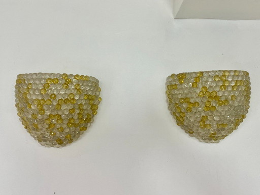 Coppia di applique da parete vintage – anni '70