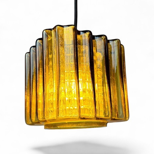 Vintage glass pendant lamp