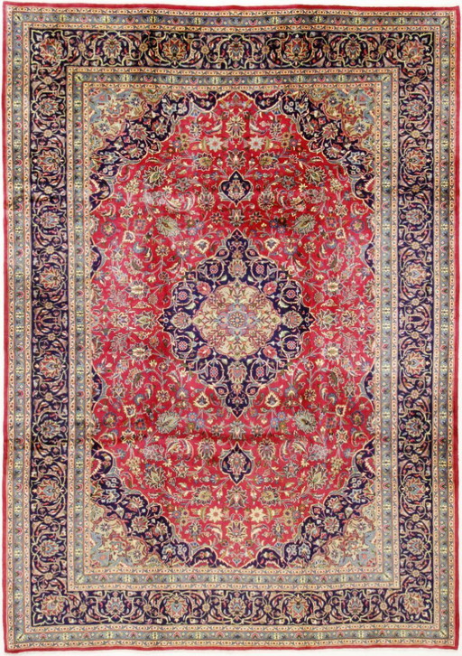Original Persian rug Keshan, Kashan Red 340 x 244 cm Top condition Classic Antique