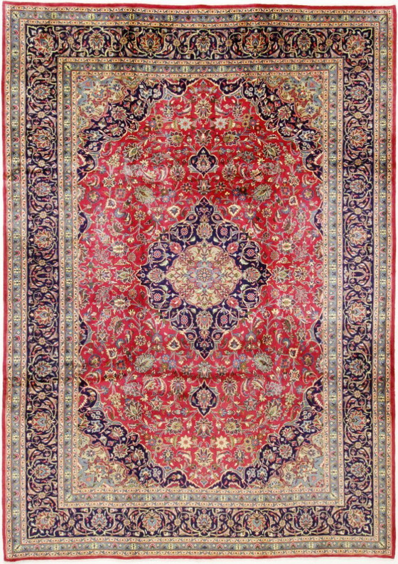 Image 1 of Original Persian rug Keshan, Kashan Red 340 x 244 cm Top condition Classic Antique