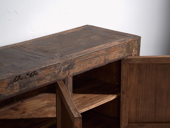 Buffet bas ancien style wabi sabi (c.1900) #24, Bois, Fer, Noir (photo 50 sur 57)