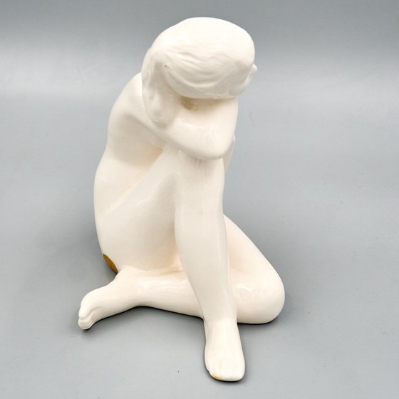 Figura femminile in ceramica, Jihokera Bechyně, anni '60 Cecoslovacchia – Sculture (photo 2 of 10)