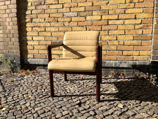 Interlübke / Lübke Poltrona / Sedia - Sistema Flötotto ZWO: Pelle / Legno